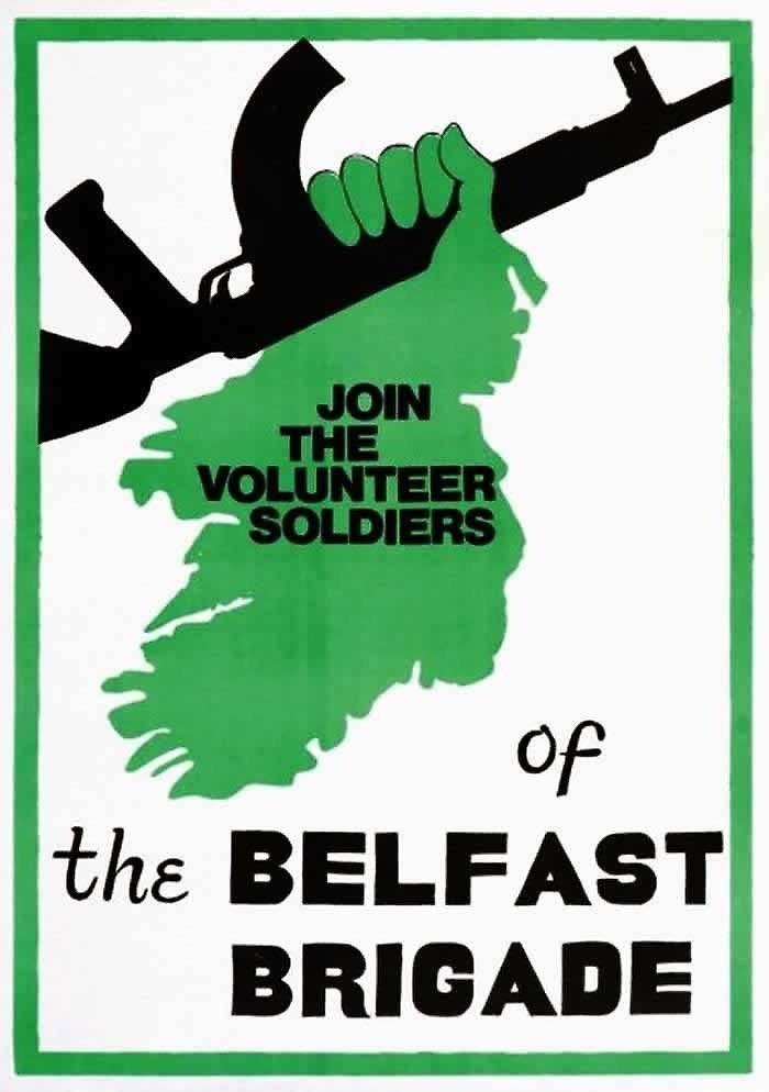 Raster graphic of 1970s IRA poster