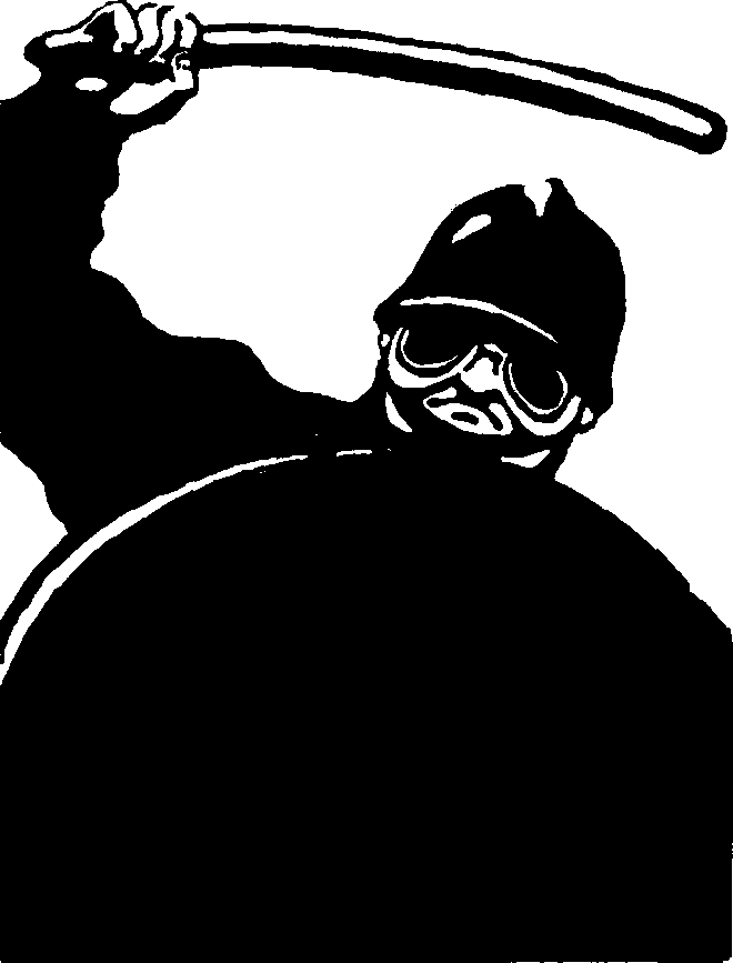 Raster graphic of anti-police poster from the 1968 uprising in France