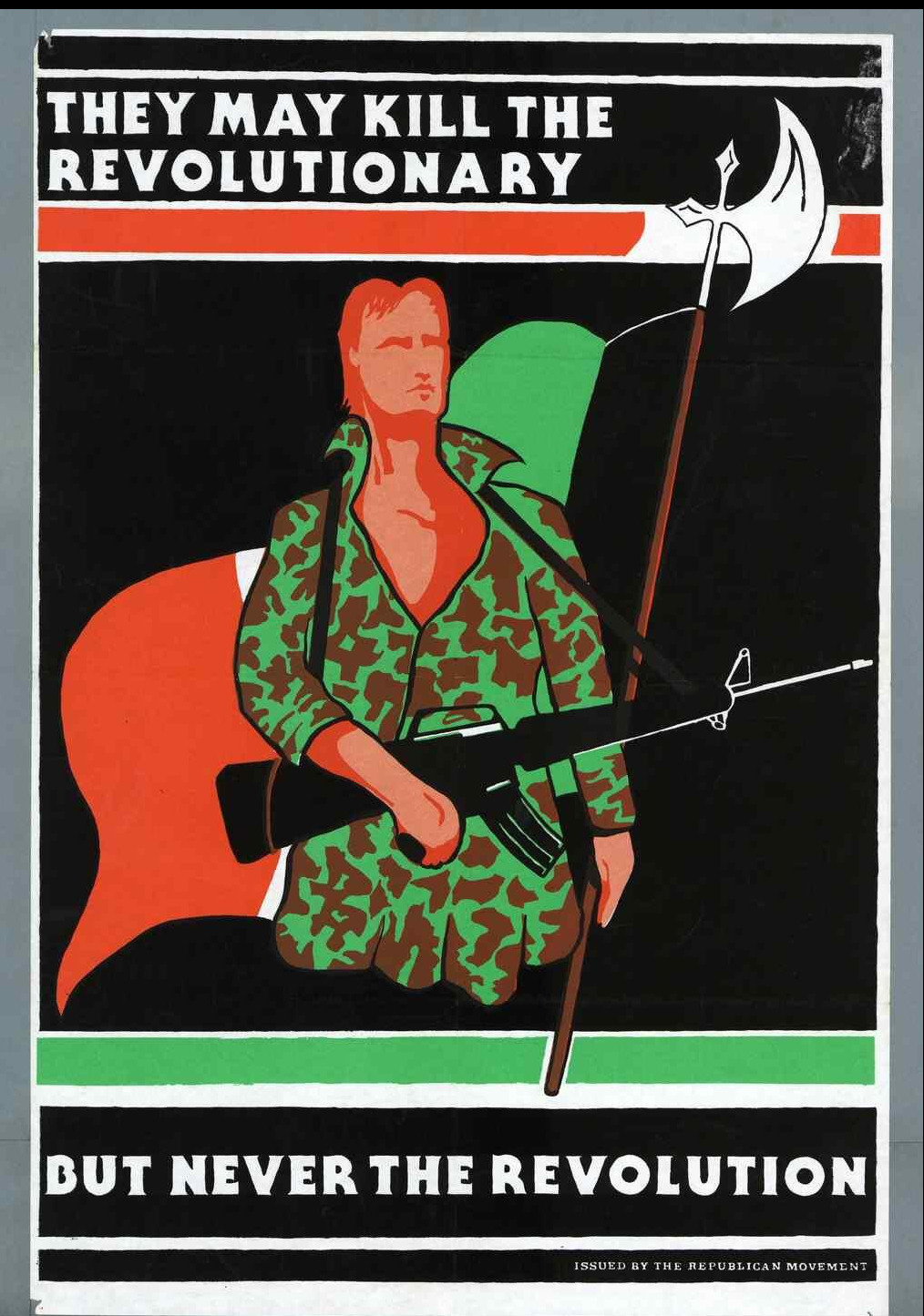 Raster graphic of IRA revolutionary poster