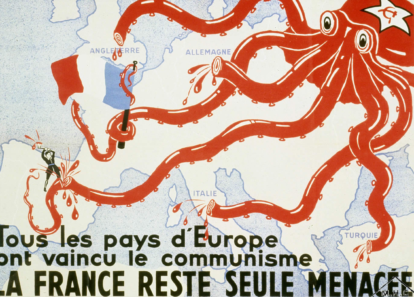 Raster graphic of French anti-communist poster